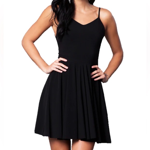 Cheryl Creations Dresses & Skirts - Cheryl Creations Spaghetti Strap, V-Neck, Flare Skirt Party Dress, Sz Juniors M